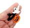 Tiny Halloween Plates for 1:12 Scale Dollhouse Decor, 3 pcs, Witch Hat Pumpkin & Ghost, Adorabilities